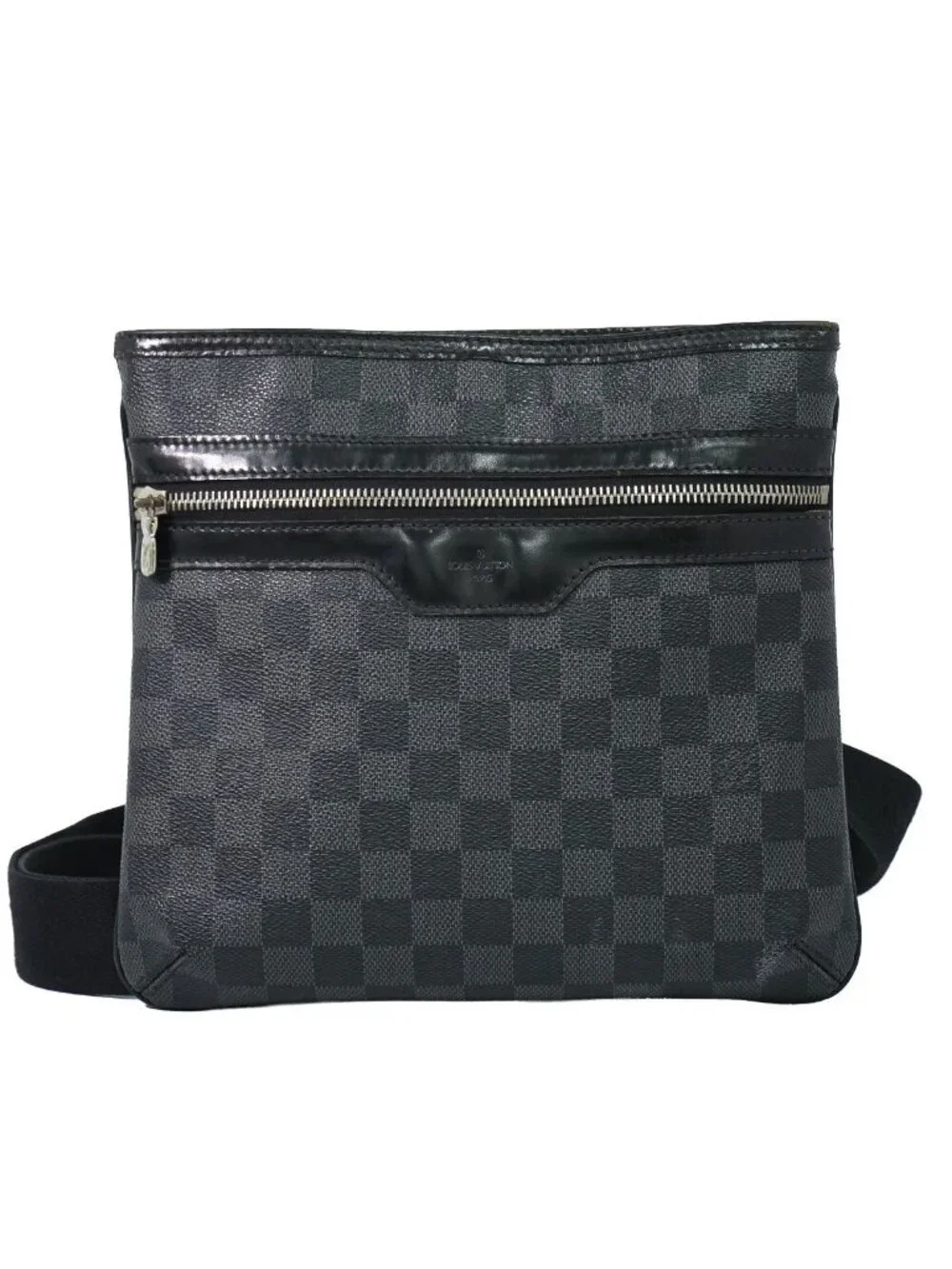 Louis Vuitton LV Thomas Damier Graphite Shoulder Bag Pochette Black Gray